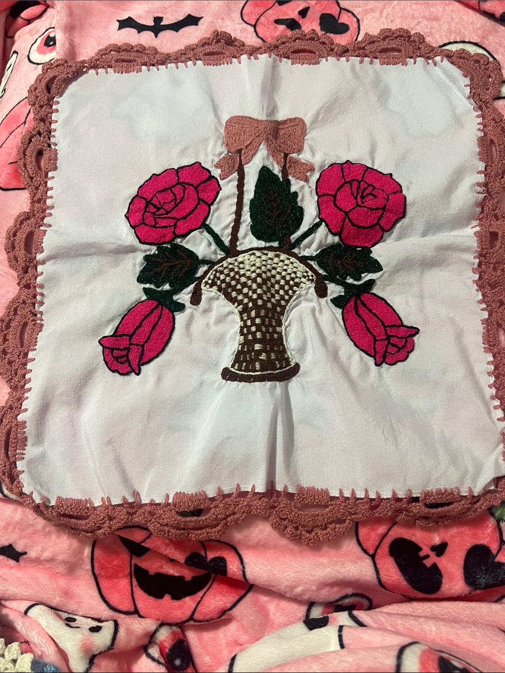 Hand-Embroidered Mexican Tortilla Warm - Vase